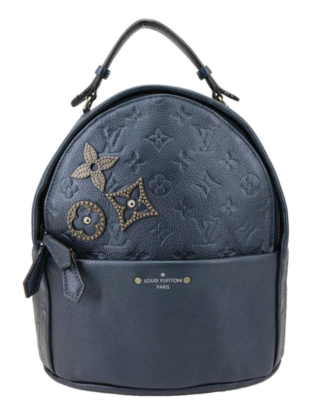 Louis Vuitton  Flower Pins Monogram Empreinte Leather Backpack Blue